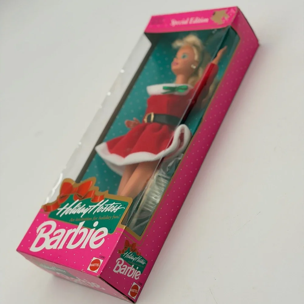 Mattel Holiday Hostess Barbie Special Edition 1992 Red Velvet Dress 10280 NIB